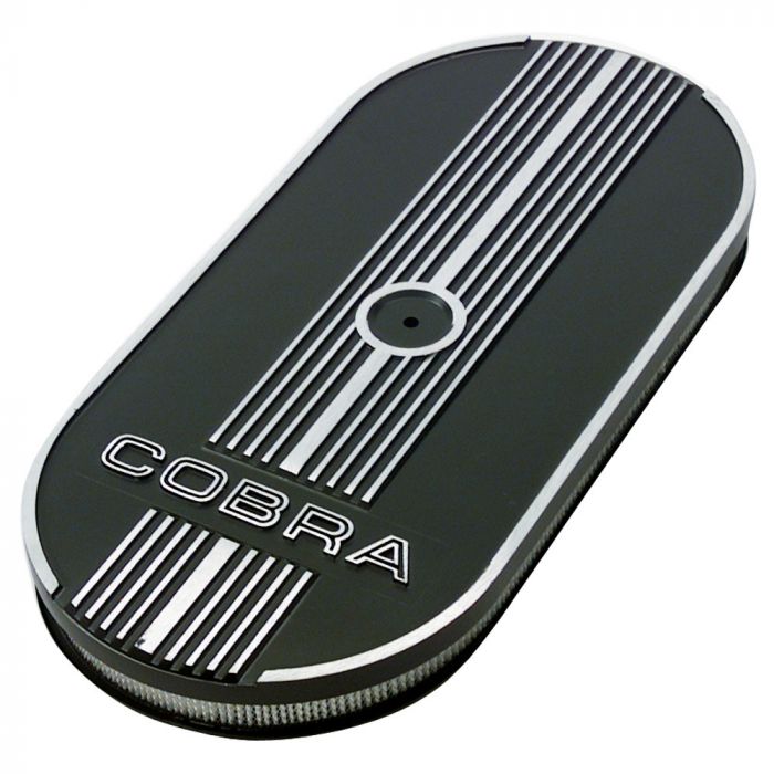 Ford Performance Air Cleaner Aluminum Oval With Cobra Script Mustang V8 4V 1965-1973