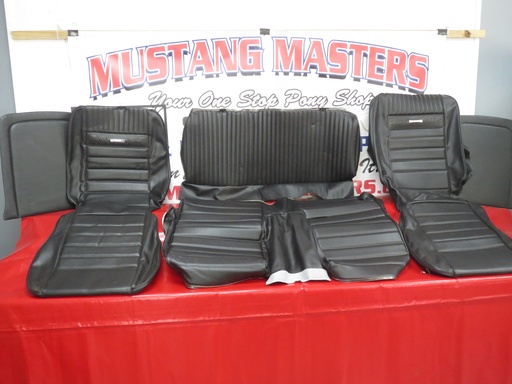 [UP-29] 1965-1966 Mustang Upholstery-Black-Fast Back