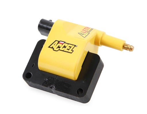 [140021] Holley ACCEL IGNITION COIL - SUPERCOIL - 1990-2002 DODGE / JEEP / PLYMOUTH / CHRYSLER REMOTE - YELLOW -INDIVIDUAL