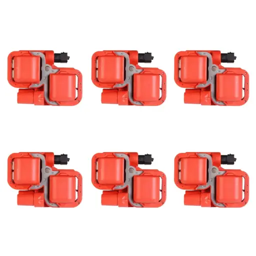 [7805-6122J-06] Set of 6 Ignition Coil Compatible with Mercedes-Benz C55 S55 AMG 